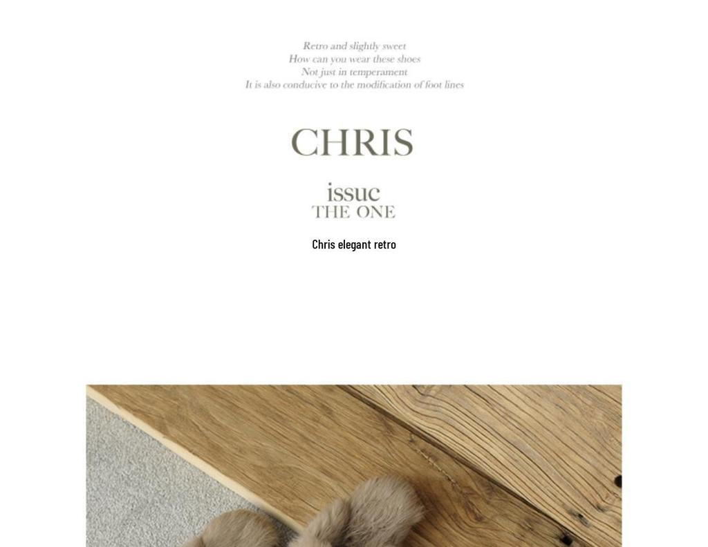 Women's 2025 Autumn/Winter Flat Suede Velvet Furry Mule Slippers