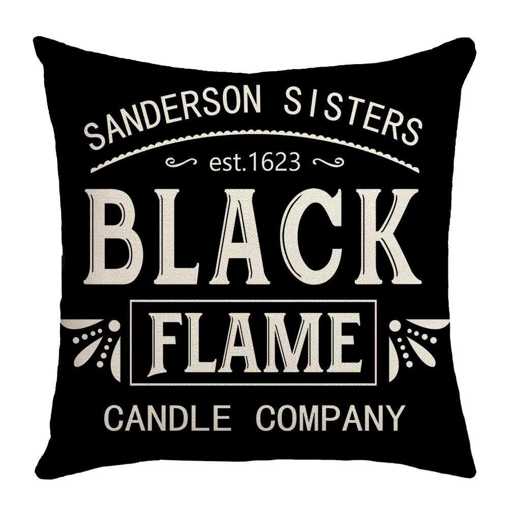 

Halloween Series Printed Linen Pillowcase Flower Spider Decorative Sofa Cushion Cover Bedside Backrest 45 * 45Cm (without core)