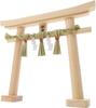 Hiranoya Torii Gate, Izumo Shimenawa, Shinto Shrine, Made In Japan with Hinoki Wood and Rice Straw, 19cm X 16cm