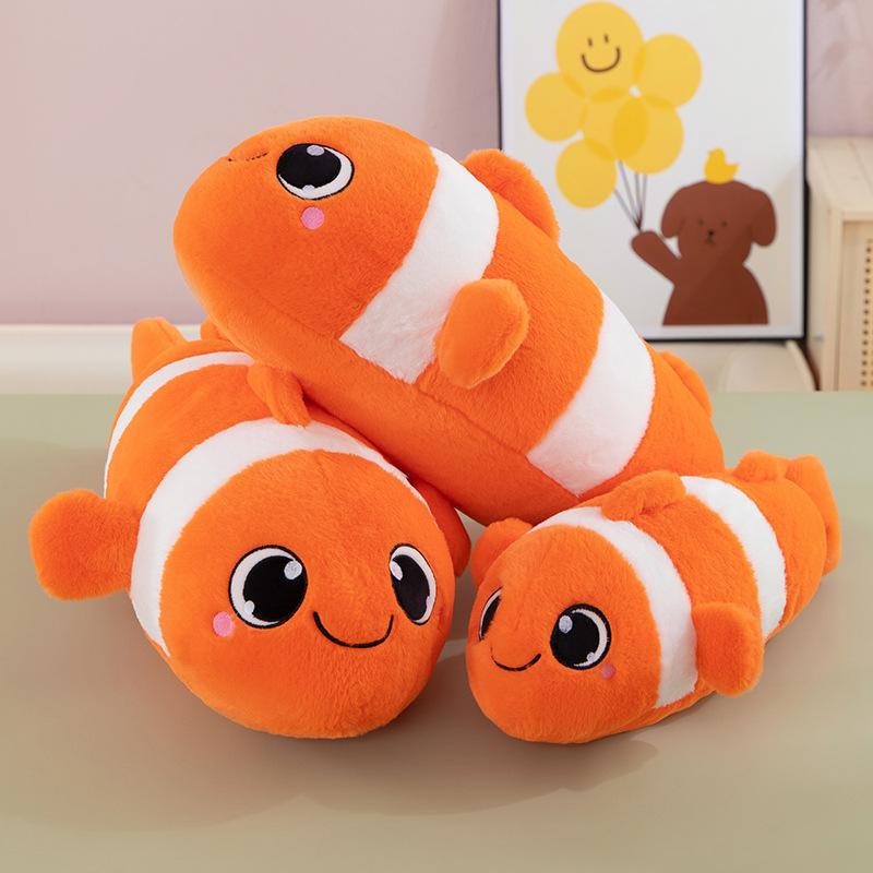 New Clown Fish Pillow Plush Toys Marine Series Doll Rag Doll Children's Sleeping Long Pillow
