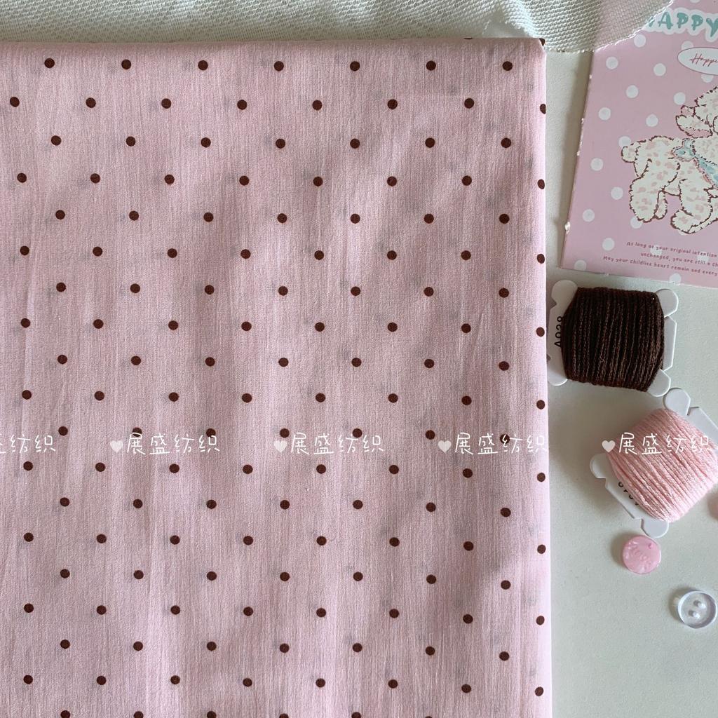 140x50cm Cotton 60s Small Dots Classic Polka Dot Printed Fabric for Children's  Women's Clothing, Home Wear, Bags Sewing Cloth