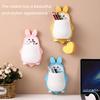 Wall Rabbit Storage Box Wall Mounted Cartoon Rabbit Storage Rack Waterproof Toothbrush Organizer for Kitchen Bathroom Makeup Tools