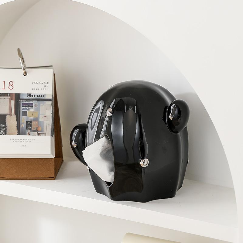 

Кактус Коробка для салфеток Креативное украшение рабочего стола Керамическая коробка для хранения салфеток Диспенсер для влажных полотенец для кухни Домашнее украшение Искусство