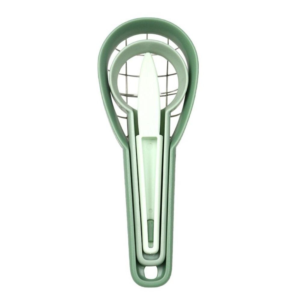 Stainless Steel Avocado Cutter Plastic Melon Cutter Slicer Fruit Corer Avocado Peeler  Fruit Salad зелёный