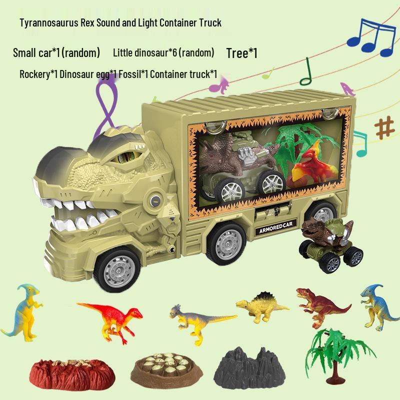 Dinosaurier Bagger Spielzeug: Tyrannosaurus Rex Transportfahrzeug für Kinder