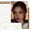 6Pcs Gold Glitter Freckles Face Tattoo Stickers Waterproof Artificial Freckle Patches Shimmering Makeup Speckles Freckle Tattoos