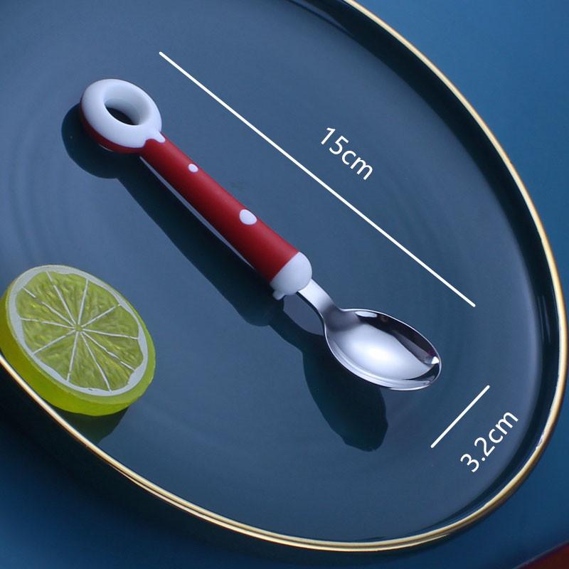 Baby Spoon Fork Gadgets Children Utensil Creative Cartoon Set 304 Stainless Steel Toddler Dinnerware Infant Feeding Portable