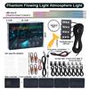Newest Hidden LED Symphony Dual Zone Car Ambient Light Smoke Matt Black Acrylic Light Strip Interior Decoration Lighting Kit 12V