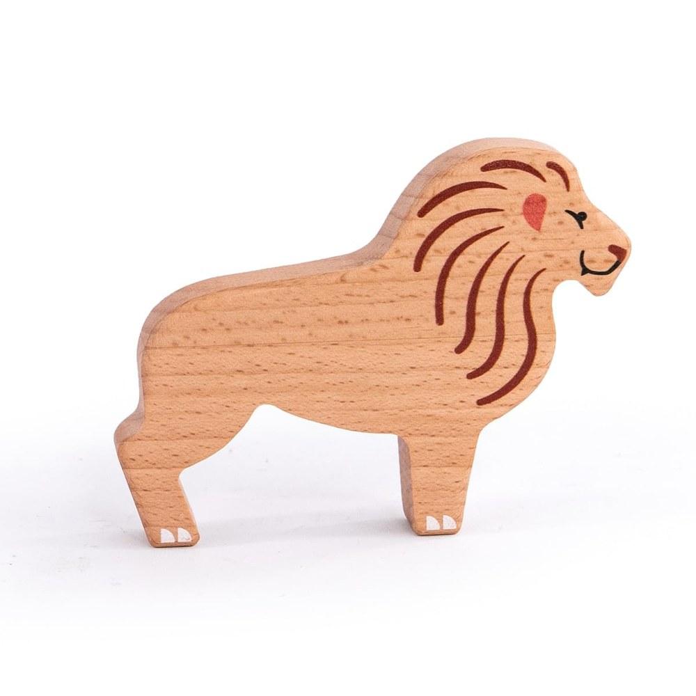 BorneLund Bajo Beech Wood Animal Set for 1.5 Years and Older