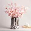 Minimalist Electroplated Ceramic Vase Elegant Hydroponic Flower Pot  Entrance Ornament