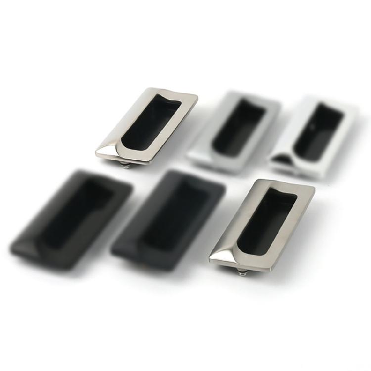 Metal Recessed Drawer Handles set Refined Steel Flush Mount Handles Recessed Handles Upgrades for Dressers & Cabinets
