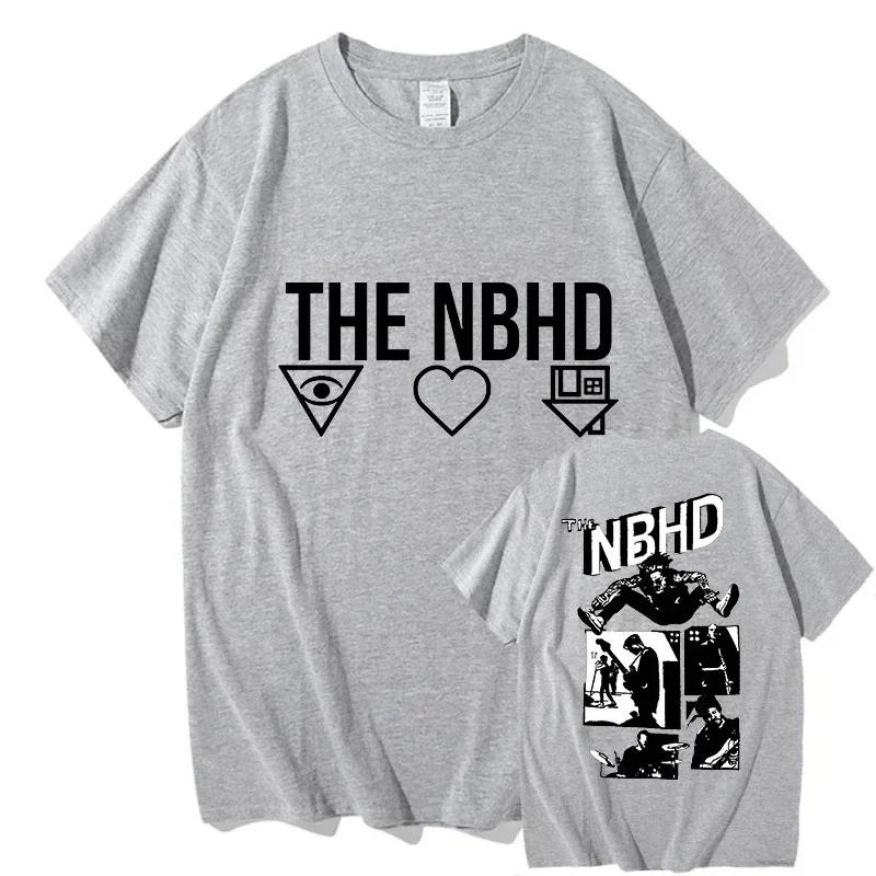 

2025 Жіночі повсякденні футболки з коротким рукавом The Neighbourhood NBHD Принт Дихаючі З круглим вирізом Смугастий візерунок Для будь-якої пори року M