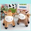 Porte-clés Peluche Cheval Réaliste Mignon Accessoire Sac à Dos Cadeau Couple 13cm Peluche Courte
