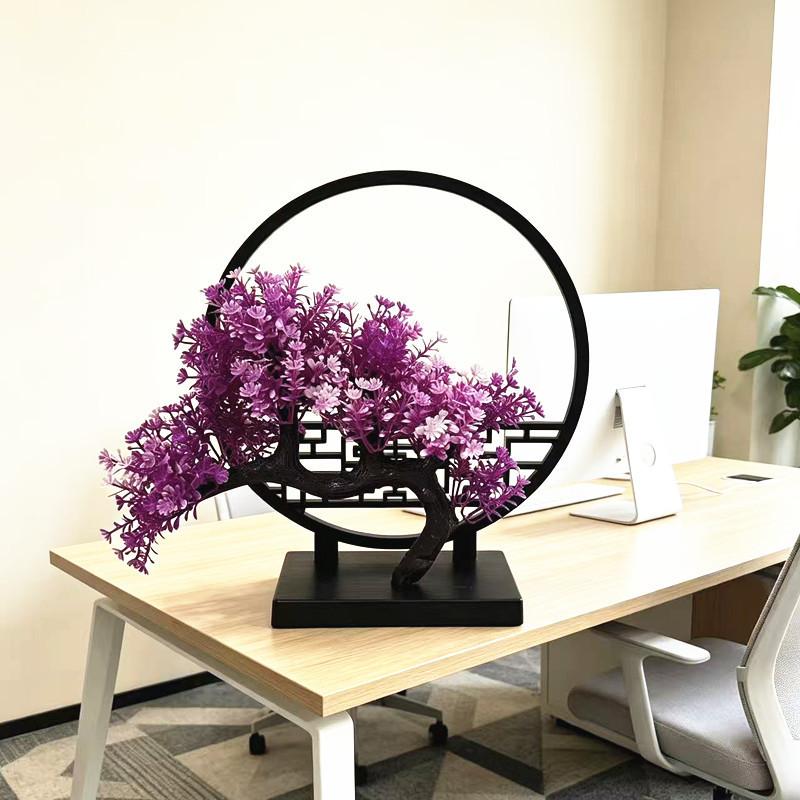 Artificial Bonsai Tree With Plastic Pot For Home Decor And Photography Props