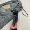 Damska torba na ramię mini denimowa mała torebka torebka na telefon komórkowy torba crossbody
