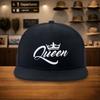 Queen Crown Graphic Baseball Cap Adjustable Polyester Snapback Hat for Adults Streetwear Casual