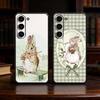 Cute P-Peter Rabbit Phone Case For Samsung Galaxy A91,80,73,72 ,71,53,52,32 ,31,22,21s,20,Soft Black Case