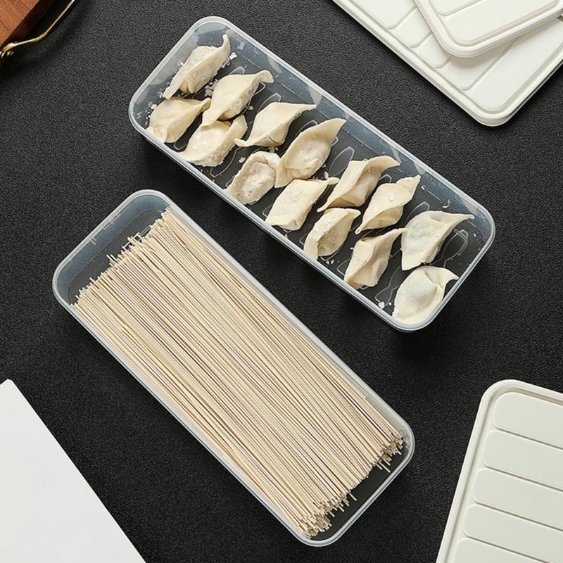 Clear Kitchen Storage Boxes Leakproof Refrigerator Organizers Space Saving Stackable Containers
