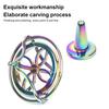Fingertip Gyro Anti-gravity Super Sound-off Rotated Zinc Alloy Colorful Gyro Stress Relief Fidget Toy Fingertip Spinning Top Decompression Spinner