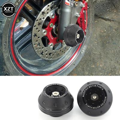 2 STÜCKE Motorrad Crash Protector Radschutzpolster Motorrad Motocross Reifen Rahmen Slider Bunte Moto Ausrüstung Zubehör