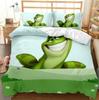 Flowery Frog Bed Set Doona Quilt Duvet Cover Pillowcase Single Double Queen Size