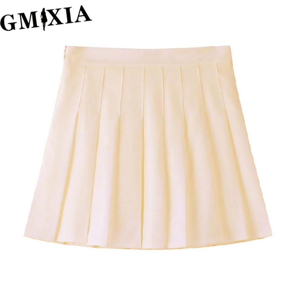 

GMXIA Женская Модная Повседневная Однотонная Юбка с Принтом на Лето Весну M