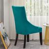 Velvet Sloping Chair Cover High Back Armchair Cover Solid Accent Dining Chair Covers Slipcover Office Hotel Home House De Chaise