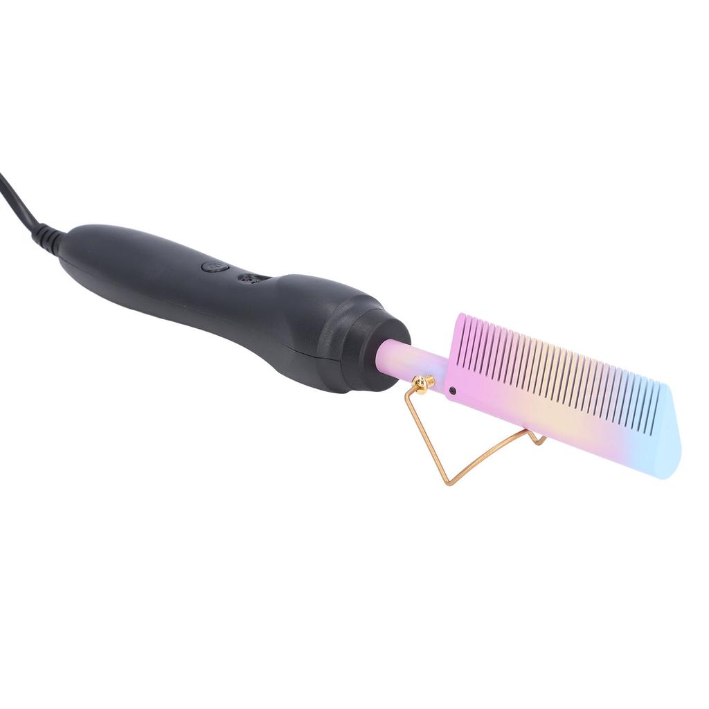 Hot Comb Uniform Heat Portable Lightweight Anti Scald Quick Heating Up Easy Adjustment Straightening Comb