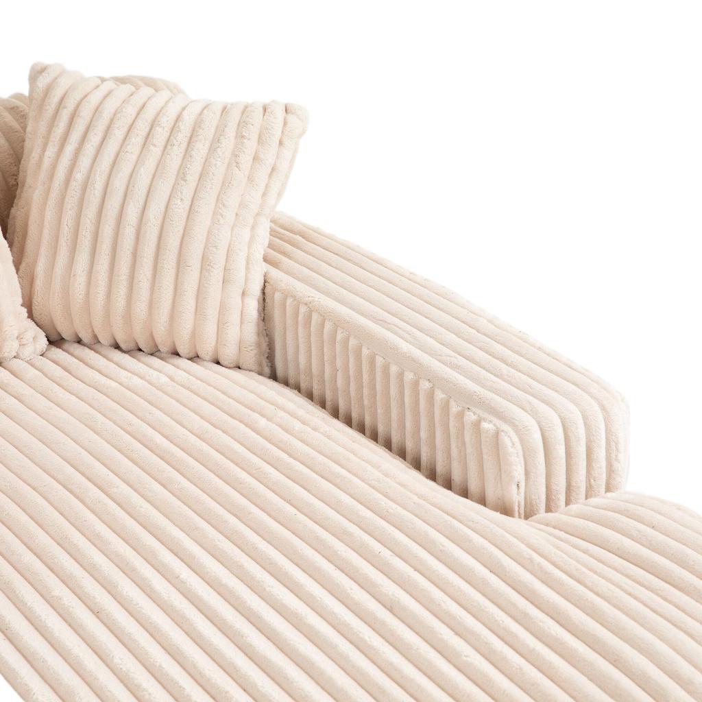 Modern Rope Sleeper Sofa Cloud Sofa, 3 Soft Pillows, Comfortable Single-seat Floor Sofa