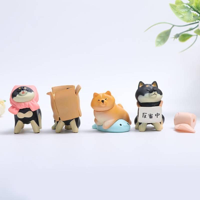 Hachiko Action Figure Cartoon Model Toy Decoration Doll Kids Gifts Ornament