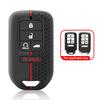 2/3/57 Buttons Silicone Remote Car Key Case for Honda Fit Odessey City Jazz XRV Venzel HRV CRV Accord Key Cover Car Accessories