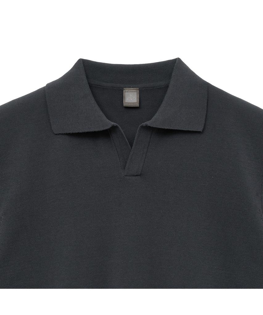 IOLO Ice Cotton Half Open Collar_Charcoal