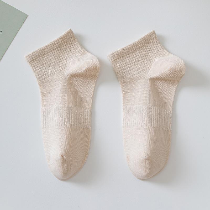 Antibacterial Pure Cotton Socks, Women's Summer Thin Short Socks, Mesh Breathable Women's Short Socks, Sports Anti-ball Boat Socks