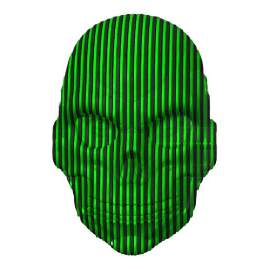 

3D Printed Skull Ornament Flexible Skull Decoration Pass Through Skull Fidget Toy for Cyberpunk Gothic Themes Lovers