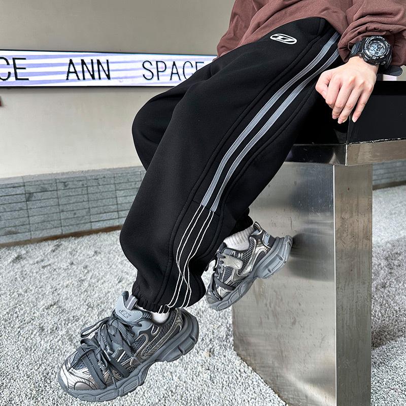 

Флисовые спортивные штаны для мальчиков 2025 - Весенние, осенние и зимние стили для детей 120cm