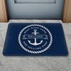 Welcome Aboaro Your Boat Name Since Floor Mat Personalized Nautical Rug Door Mat Entrance Carpet for Bathroom Welcome Mat