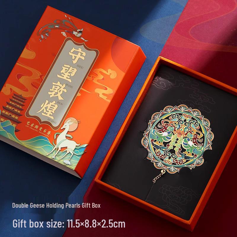 Dunhuang Classical Chinese Style Exquisite Metal Bookmark Gift Set