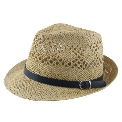 White Fang Papyrus Belt Buckle Simple CZ885 Men's Hat, Breathable, Casual, Summer, Design, (Khaki)