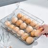 Modern Kitchen Egg Storage Solution Stackable Box, 7 Degree Gentle Slope Design, Countertop Organizer Transparent Plastic Container for Refrigerator