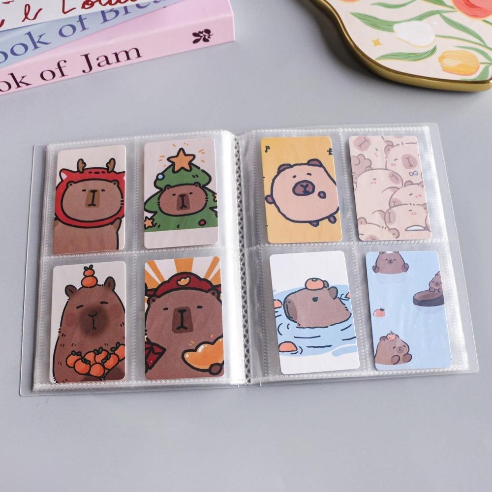 Portable 3inch PP Collect Book Frosted Interstitial Multi-pockets Transparent Photo Album INS Photocard Binder Holder Gifts