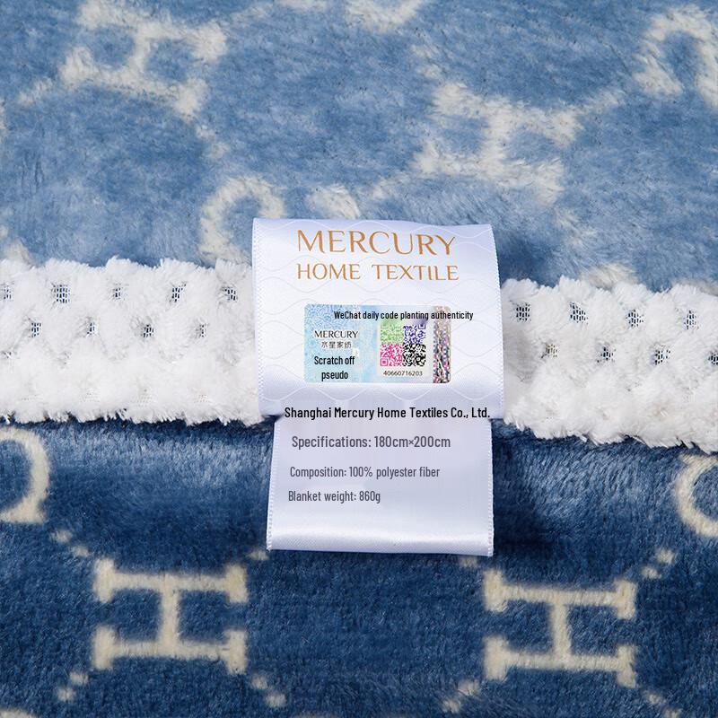 Mercury DH Snow Mink Fleece Blanket
