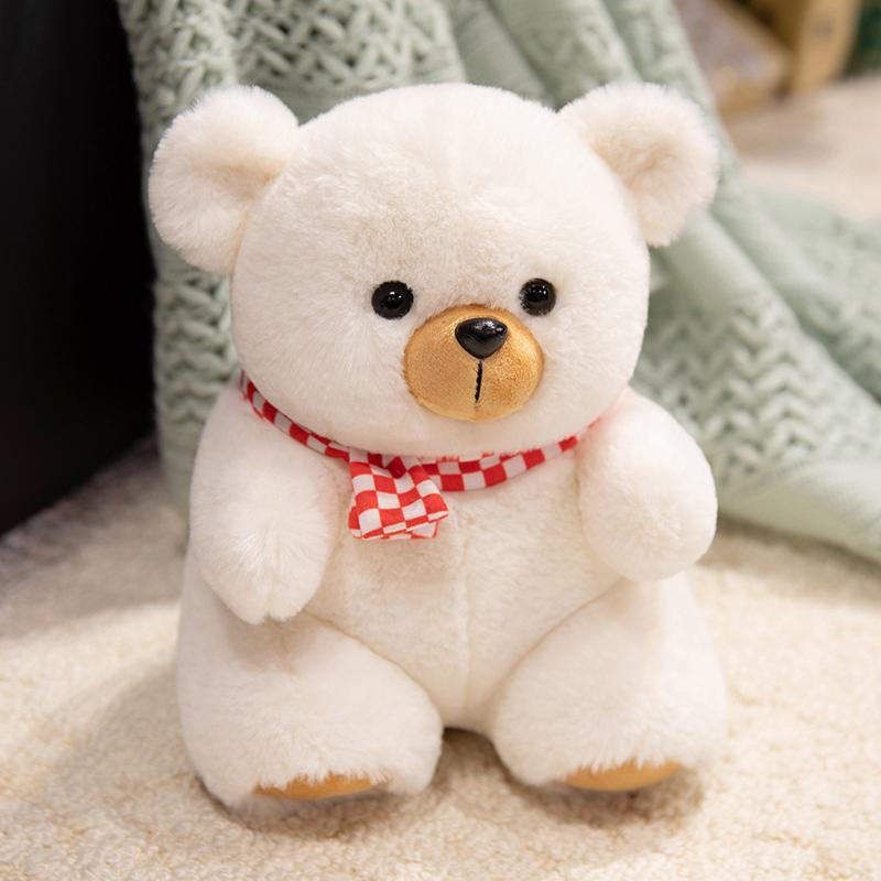 Non-Toxic Cute Love Bear Toys Soft Bear With Scarf Stuffed Animal Bear Plush Doll Birthday Gift