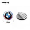 1 szt. 45mm Emblemat Naklejka na Kierownicę Samochodową Auto-Styling Dla BMW E36 E46 E53 E90 E60 E61 E93 E87 X1 X3 X5 X6 F30 F20 F10