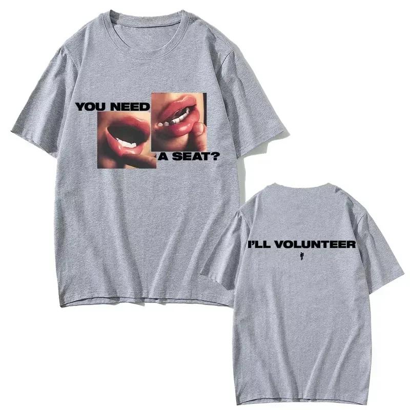 2025 Hit Me Hard and Soft T-Shirt Men Women Short Sleeve Tees Streetwear Y2k Tops Summer Clothing Summer Female T-shirt