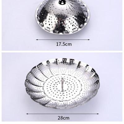 Panier Vapeur Pliable en Acier Inoxydable Wutuo