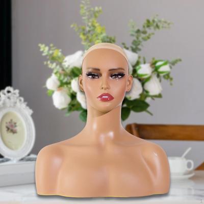 Makeup Mannequin Head Bust Sturdy Headwear Display Props Wig Manikin for Making