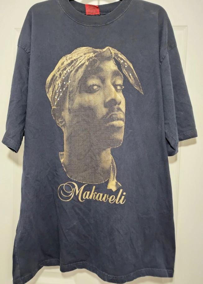 NEW HOT Vintage Tupac Shakur Makaveli Branded Rap Tee 2000 s Hip-Hop Tee XXXL