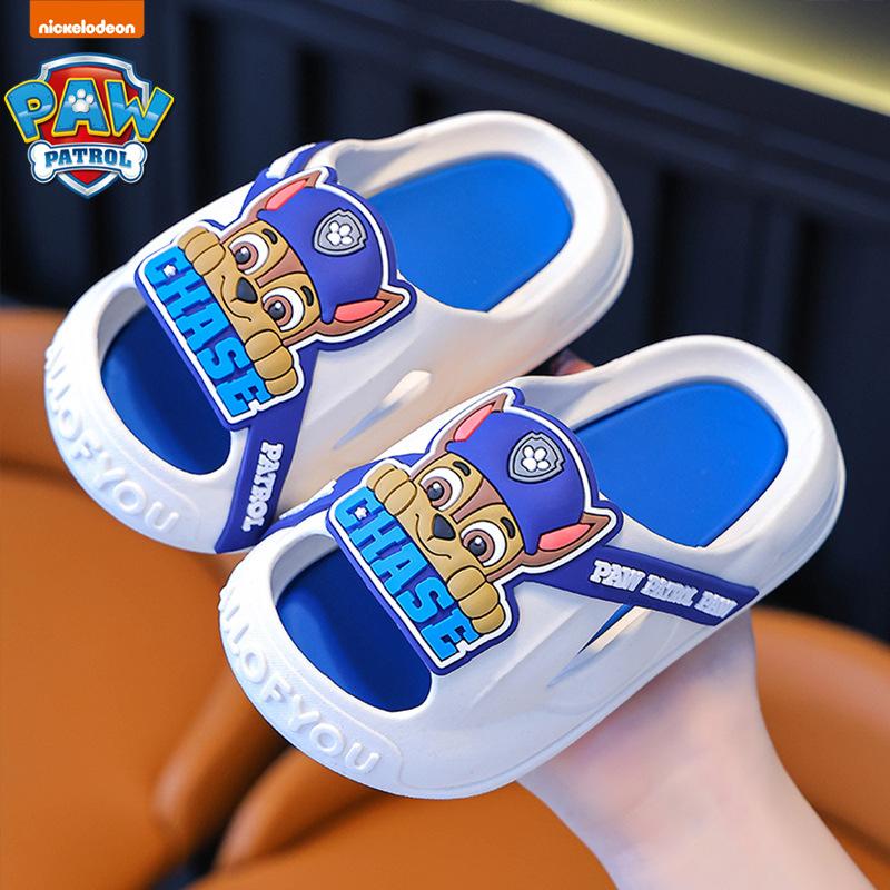 Paw Patrol Summer Children's Sandals Boys and Girls Non-Slip Soft Sole Toddler Anti-Collision Closed-Toe Cute Baby Slippers