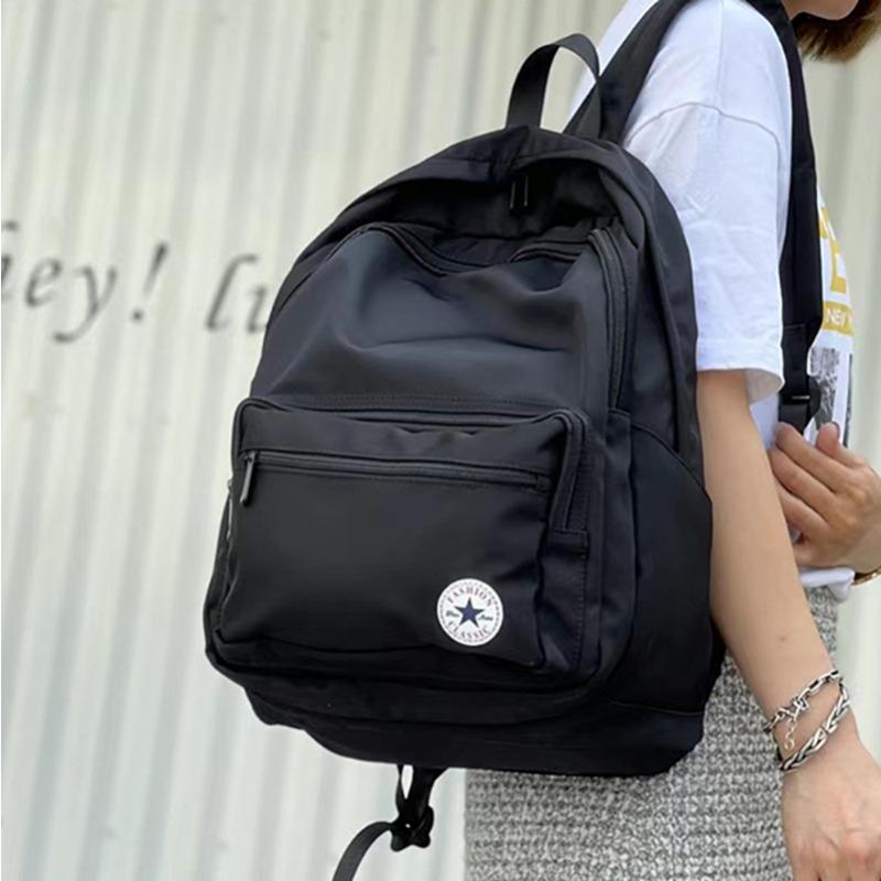 School Bag Korean Letter Backpack Leisure Travel Backpack Nylon Backpack