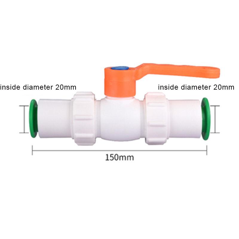 1pcs PVC Pipe  No Soldering Socket Ball Valve Coupler Adapter Watering Connectors Garden Irrigation Aquarium Fish Tank Joint